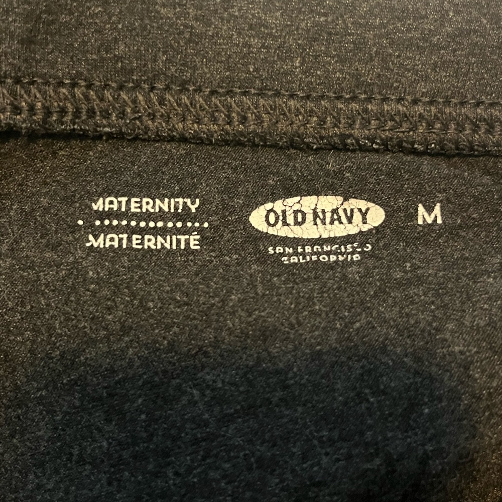 Old Navy, charcoal gray maternity ankle leggings